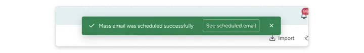 Agendar e-mails — Envio em massa de e-mails