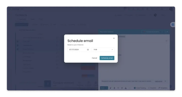 Agendar e-mails — Envio em massa de e-mails