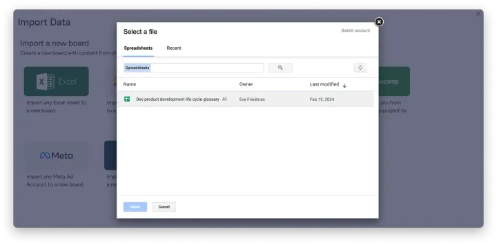 Como funciona? — Como importar meus projetos do Google Sheets