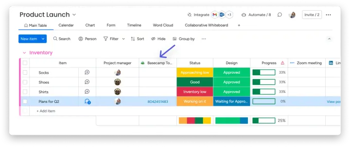 Importe seus dados — Como importar dados do Basecamp
