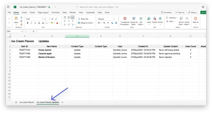 Exportar um quadro para o Excel — Exportar do monday para Excel