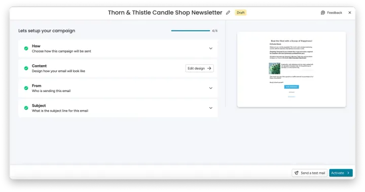 Configurando sua campanha — Usando fluxos de trabalho em campanhas da monday