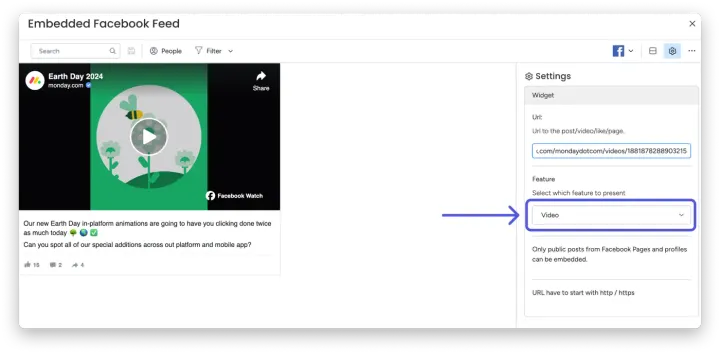 Como configurá-lo — Feed do Facebook Incorporado